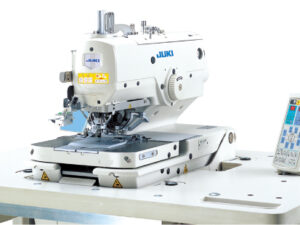 JUKI MEB 3200 COMPUTER-CONTROLLED, EYELET BUTTONHOLING MACHINE WITH TRIMMER FOR NEEDLE AND LOOPER THREAD WITH GIMP - Balaji Sewing Machine