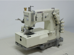 Kansai Special DFB-1411P-XP Multi-Purpose Waist Banding Machine – 11 Needle Flat-Bed Double Chain Stitch