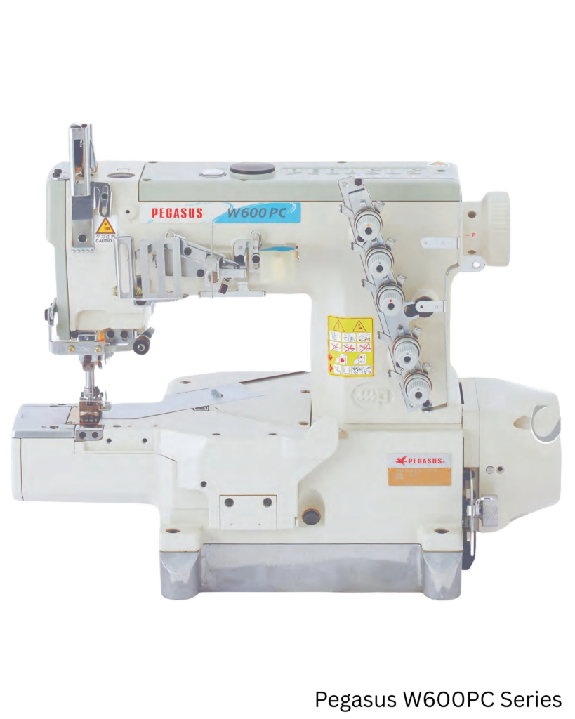 Pegasus W600PC Series - Category: Interlock Cylinder Bed Stitch Machine (Oil Barrier Type)