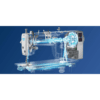 Side view of Jack A2C sewing machine with FST system for high-speed stitching over thick seams