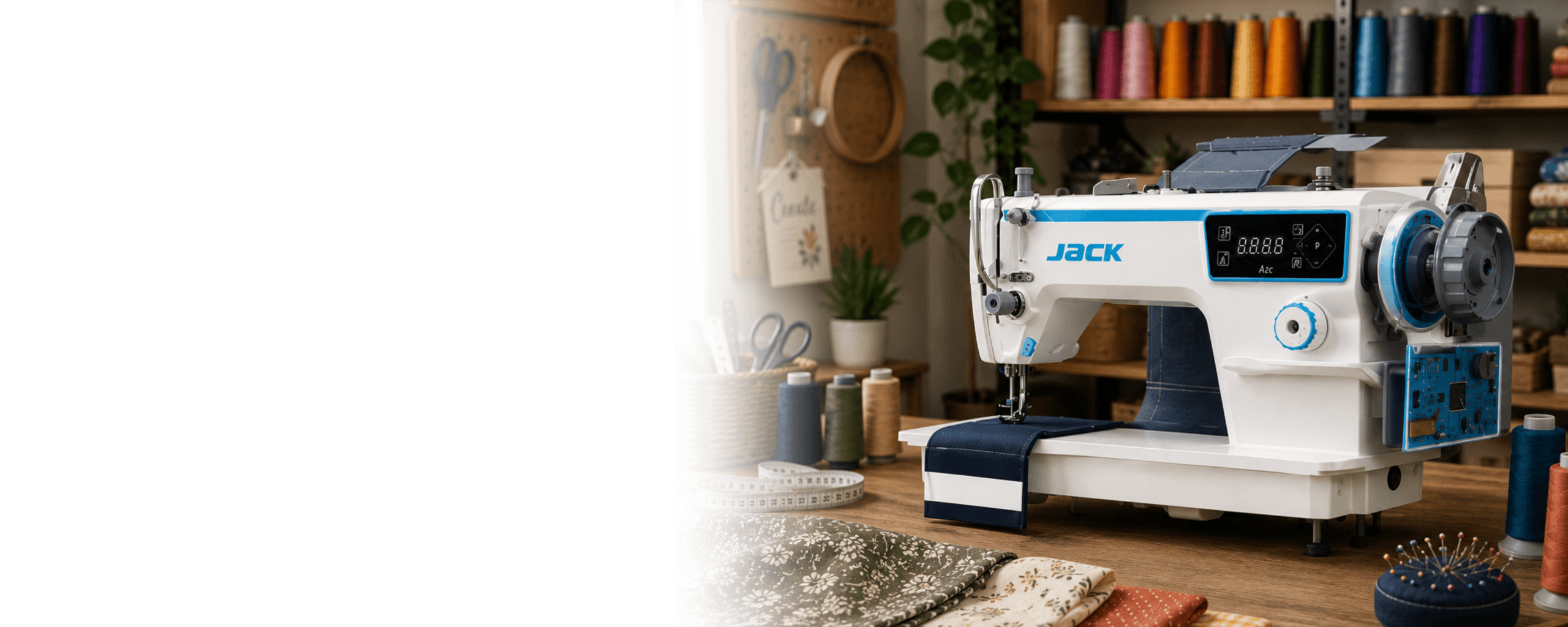Jack A2C high speed single needle lockstitch sewing machine for garment manufacturing