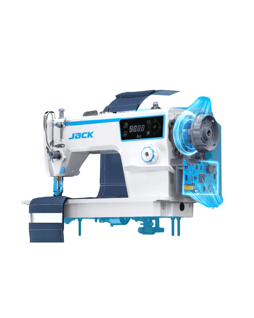 Jack A2C industrial lockstitch sewing machine for cross seam stitching and thick fabric handling