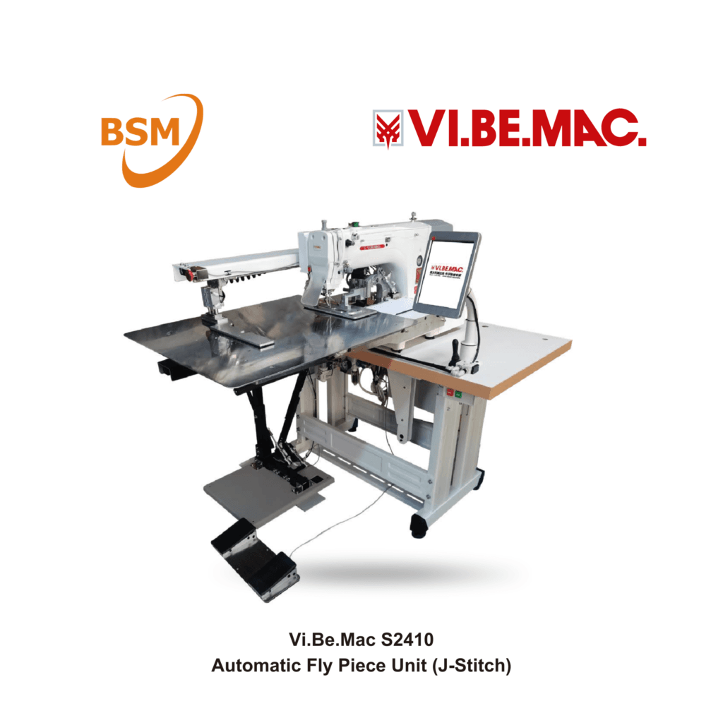 Vi.Be.Mac S2410 Automatic Fly Piece Unit J-Stitch Machine